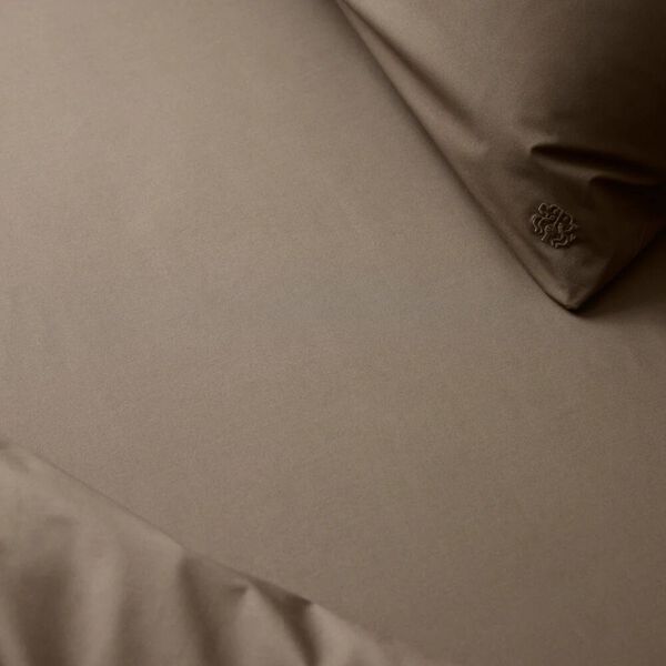 SUPIMA PERCALE Flat Sheet, walnut, Georg Jensen Damask