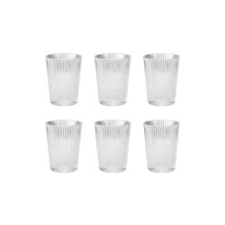 Pilastro drinking glass 6 pcs, clear, Stelton
