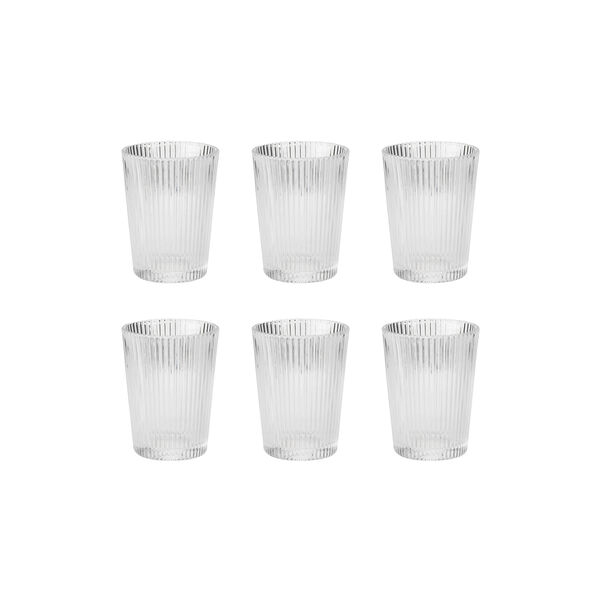 Pilastro drinking glass 6 pcs, clear, Stelton