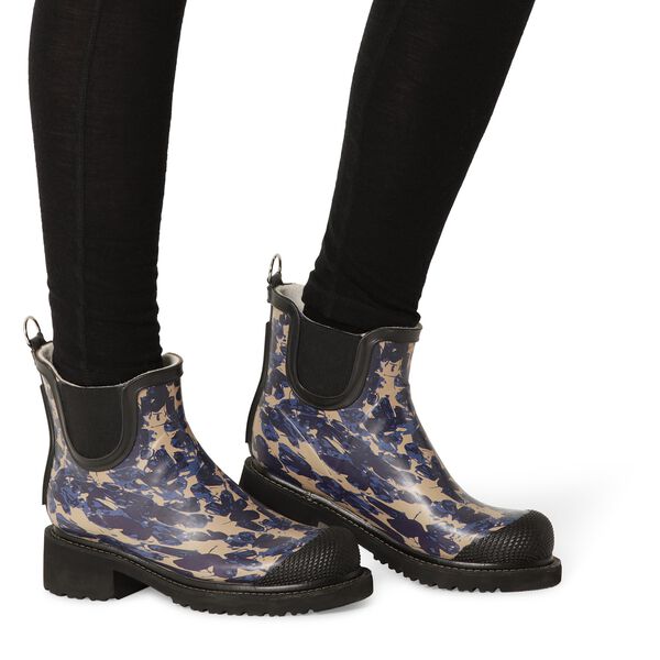 Short Rubber Boot | Beige Butterfly | Gummistiefel, Ilse Jacobsen Hornb&aelig;k