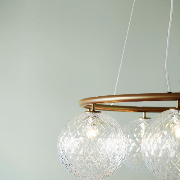 Miira 8 Circular Pendant,  dark bronze/optic clear, Nuura