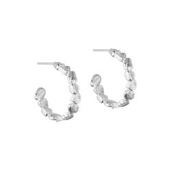 Gretha hoops Large, silver plated, Pure by Nat