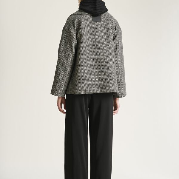 Nishin double-breasted jacket, herringbone, BITTE KAI RAND