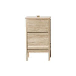 A Line Laundry Box, white oiled oak, Form & Refine
