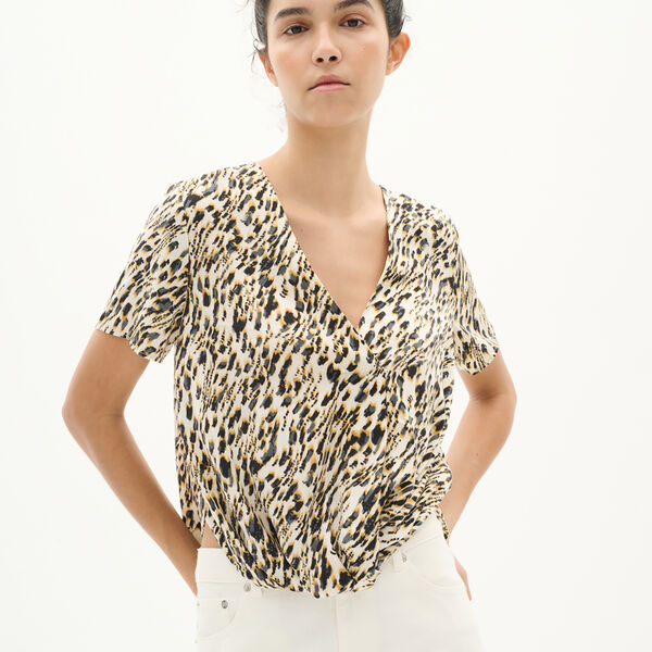 KinleyIW Printed Top, strokey small, InWear