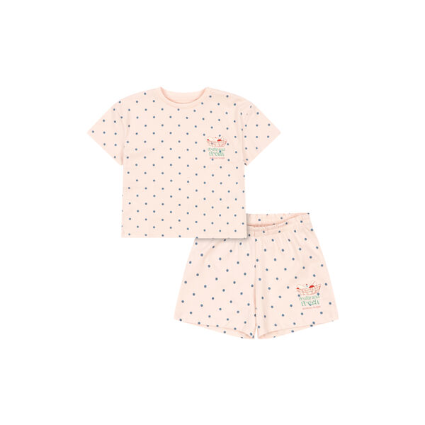 Lin Tee Set, rosewater dot, Konges Sl&oslash;jd