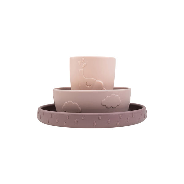 Deer Friends Stick&Stay Geschirrset, puder, Done by Deer