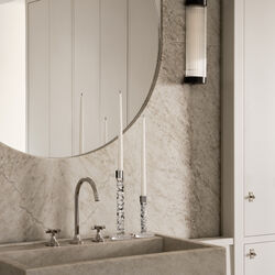 Carat Kerzenhalter, transparent/stahl, Orrefors