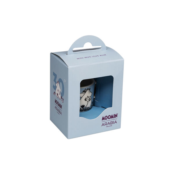 Mumin Mini-Becher Liebe Box, bl&aring;, Moomin Arabia