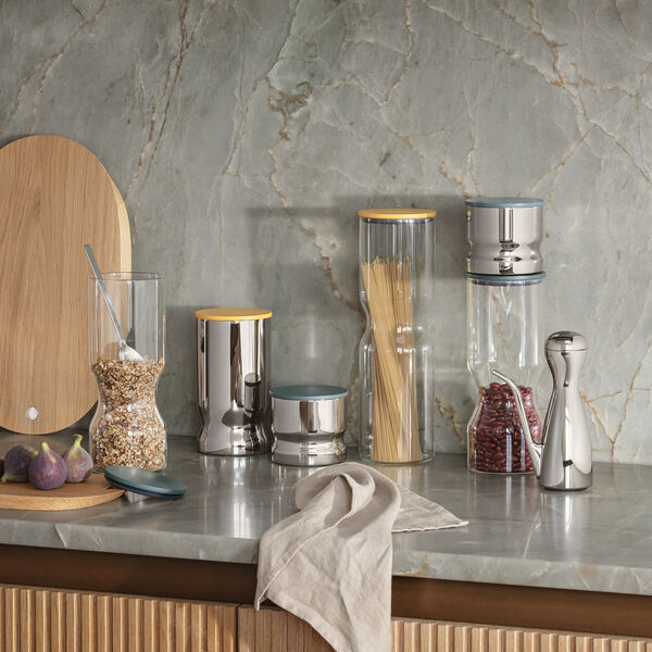 ALFREDO Vorratsdose gro&szlig; 1,5 l, Glas/gr&uuml;n, Georg Jensen