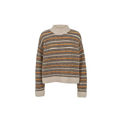 Sally High Neck, light grey mel-carafe-buckskin, Basic Apparel