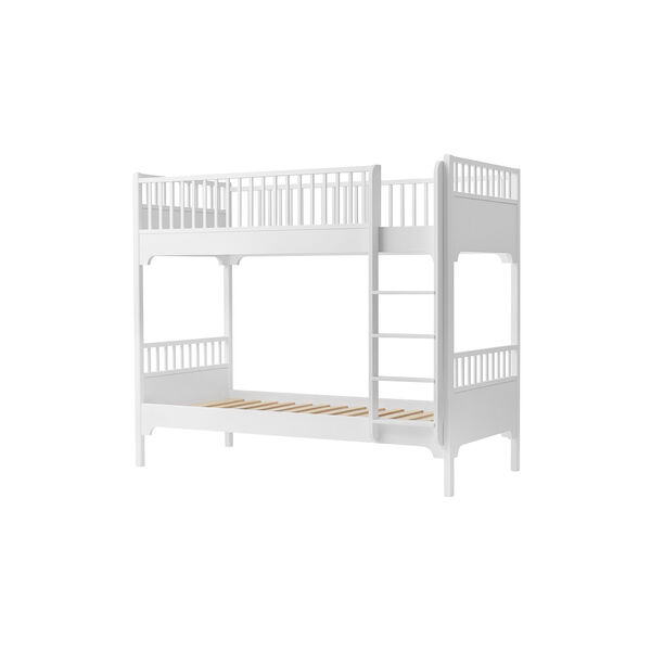 Seaside Classic Bunk Bed 90x200 cm with Vertical Ladder, Oliver Furniture