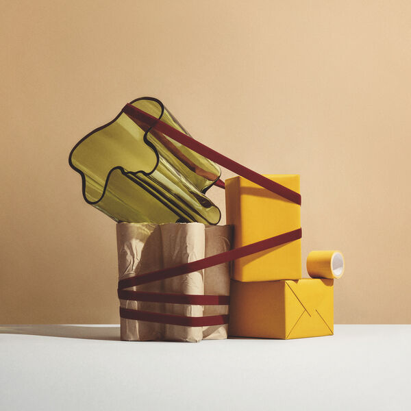 Alvar Aalto vase 20 cm, finnish sand, Iittala