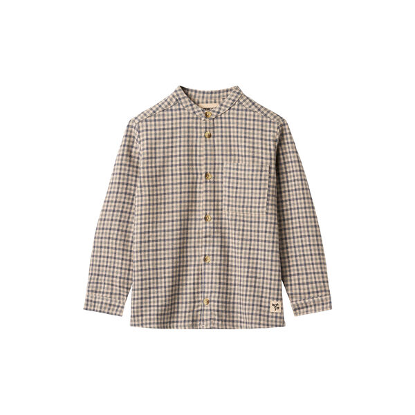 Shirt L/S Willum, blue check, Wheat
