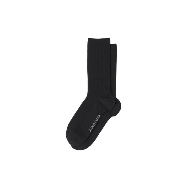 Minna Cotton Sock, black, Studio Feder