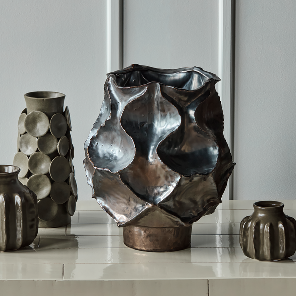 HDWaves Vase, antikmetallisch, House Doctor