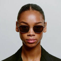 Hello Sunglasses, matte brown, A. KJ&AElig;RBEDE