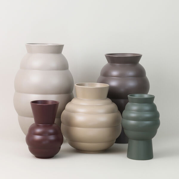 Tortus Archie vase No 5, light grey, Knabstrup Keramik