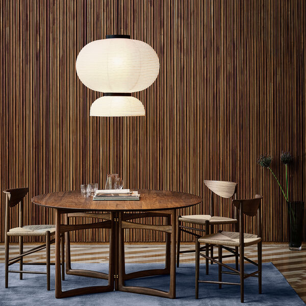 Drop Leaf HM6 Dining Table, oiled walnut, &Tradition