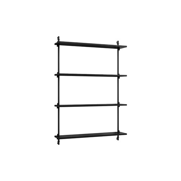 Wall Shelving 1151, black, MOEBE