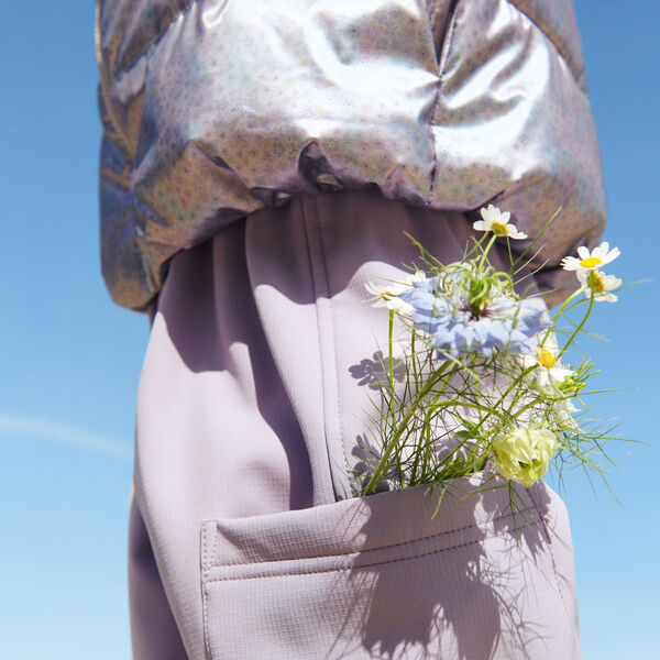 Leichte Pufferjacke Ullu, silver sky flower, Wheat