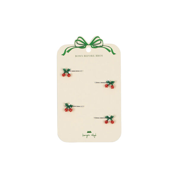 4er-Pack Haarnadeln mit Mini-Kirschen, cherry, Konges Sl&oslash;jd