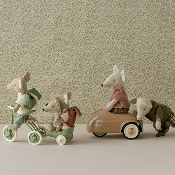 Wagen f&uuml;r Fahrrad f&uuml;r Maus, gr&uuml;n, Maileg