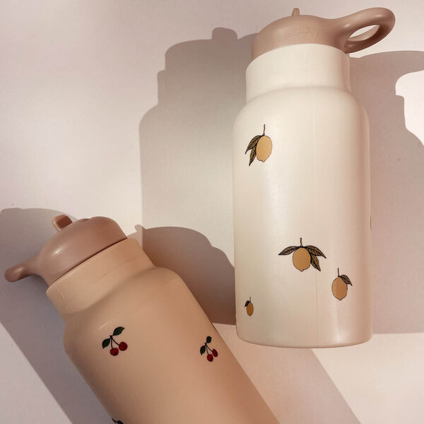 Silikon-Trinkflasche, lemon, Konges Sløjd