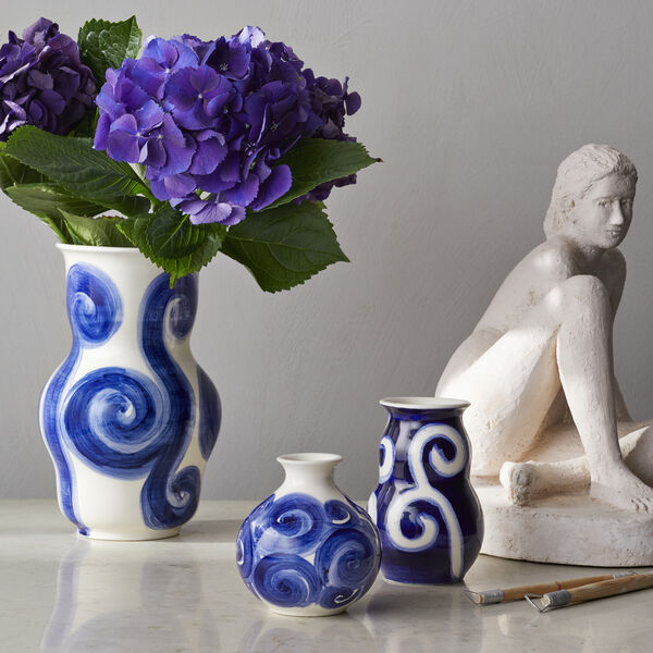 Tulle Vase, blau, K&auml;hler