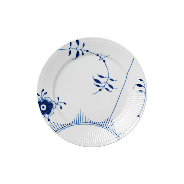 Blauer Mega-geriffelter Teller Ø 27 cm, Nr. 2, Royal Copenhagen