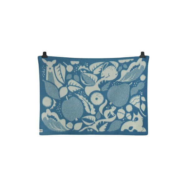 Skovbund Kinderplaid, blau/natur, Røros Tweed