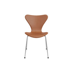 Series 7™ 3107 Tailored Chair, saddle brown, Fritz Hansen
