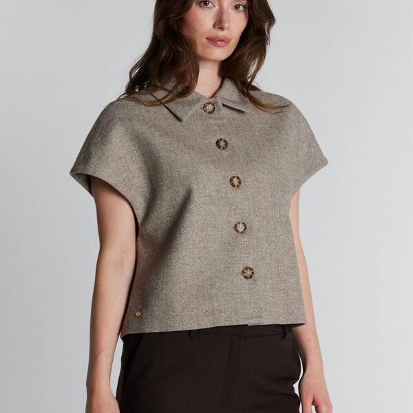 1511PBOTona waistcoat, chocolate chip, PBO