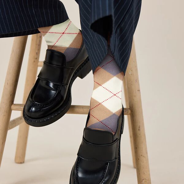 ARGYLE Socks, sand, Bella Ballou