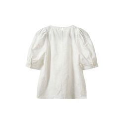 AhliaSW Bluse mit Puff&auml;rmeln, white, Sofie Schnoor