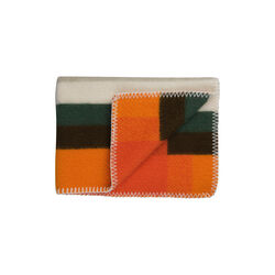 MIKKEL Baby Size Throw, orange, Røros Tweed