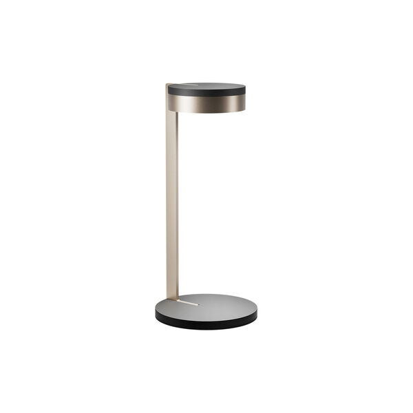 BLADE T2 SLIM Table Lamp, matt black/satin gold, LIGHT-POINT