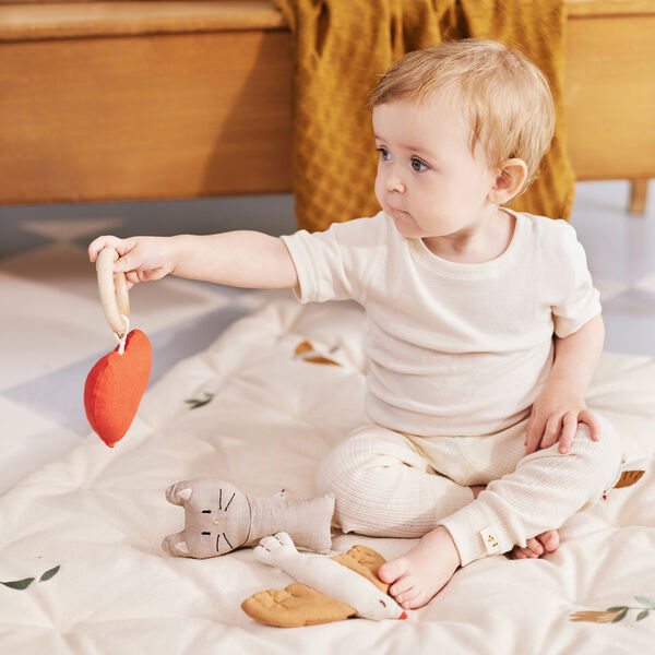 Meri Play Mattress, songbirds, Dear April