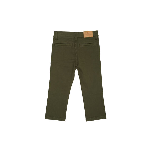 Twill-Chinos Slim mit Stretch, dark green, Copenhagen Colors Organics