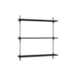 Wall Shelving Standard, black/stainless steel, MOEBE