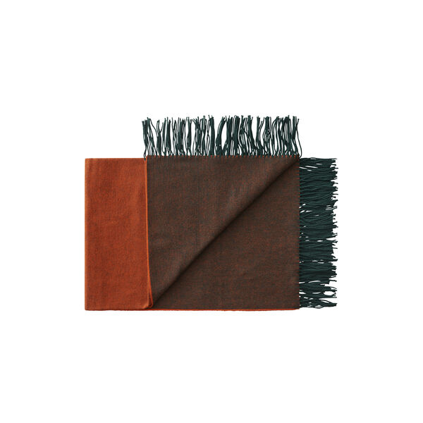Franja Throw, 01236 green-orange, Silkeborg Uldspinderi