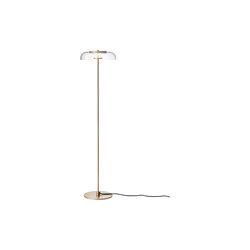 Blossi Floor Lamp, nordic gold/clear, Nuura