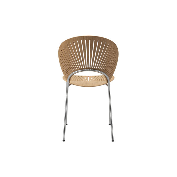 3398 Trinidad Stuhl, oiled oak/chrome, Fredericia Furniture