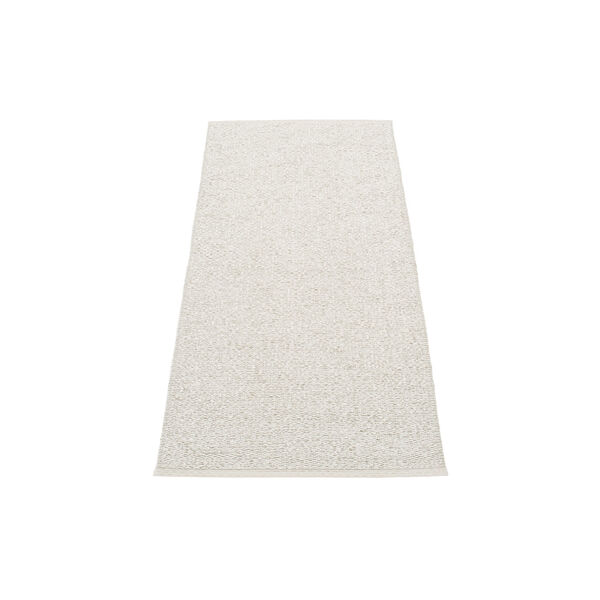 Svea Plastic Rug, stone metallic/fossil grey, Pappelina