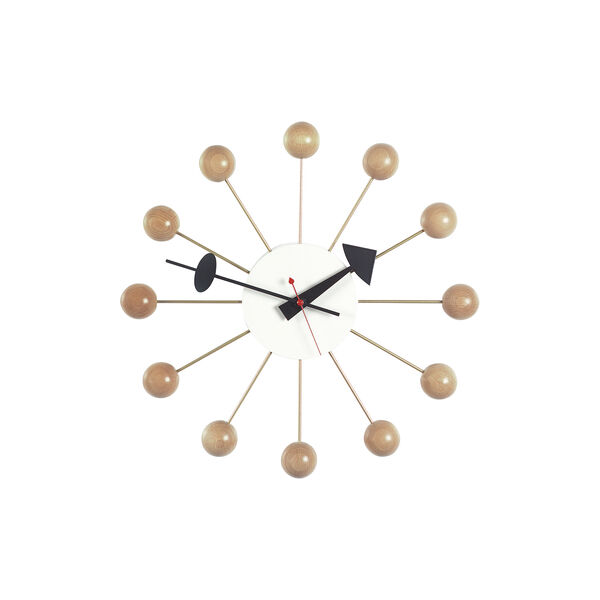 Ball Wanduhr, natural beech, Vitra 