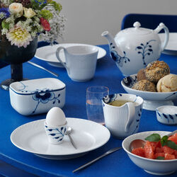 Mega Blau Gerippt Tasse mit hohem Henkel, Royal Copenhagen