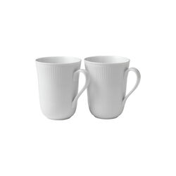 Wei&szlig; Gerippt Becher, 33 cl, 2 Stk., Royal Copenhagen