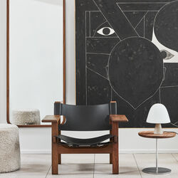 2226 Der Spanische Stuhl, sort/olieret valn&oslash;d, Fredericia Furniture