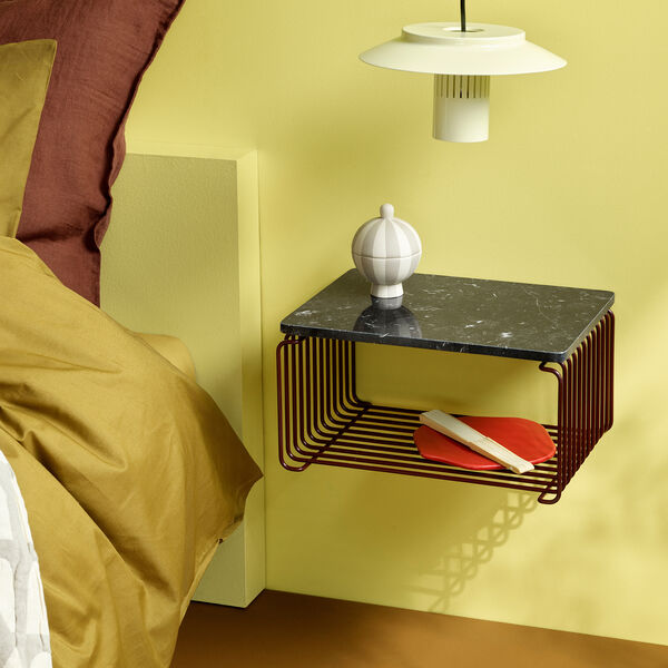 Panton Wire Half Height, 07 black red, Montana Furniture