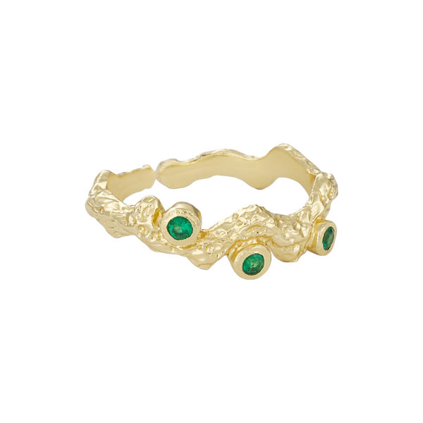 Noora foil ring, green, Pure by Nat